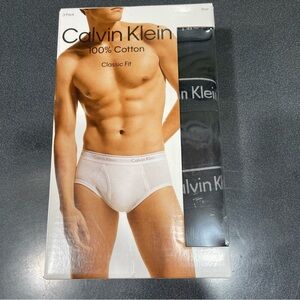 Calvin Klein 100% Cotton Classic Fit Briefs Size XLARGE XL 3 Pack NEW ($45)
